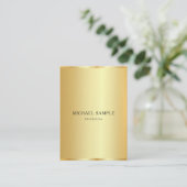 Create Your Own Professional Modern Elegant Gold 名刺 (スタンド正面)