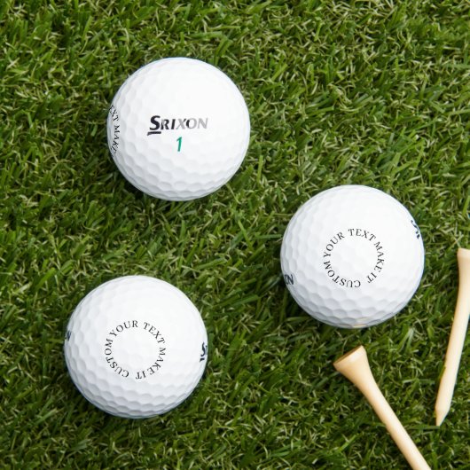 create your own professional Srixon Soft Feel 13 ゴルフボール (インサイチュ 芝生)