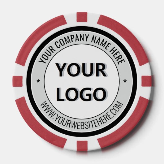 Create Your Own Promo Branded Poker Chips Template ポーカーチップ (正面)