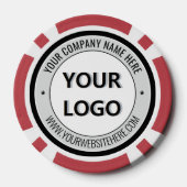 Create Your Own Promo Branded Poker Chips Template ポーカーチップ (裏面)