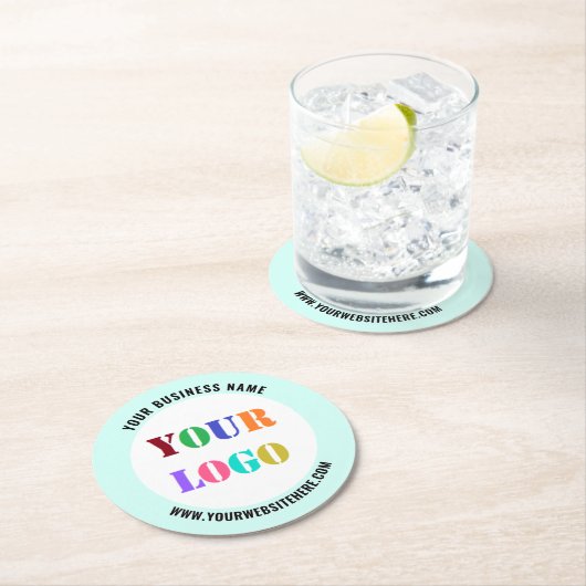 Create Your Own Promotional Paper Coasters Example ラウンドペーパーコースター (インサイチュ)