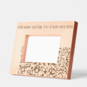 Create Your Own QR Code and Text Engraved Frames レーザー彫刻フレーム (左)