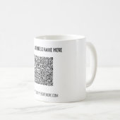 Create Your Own QR Code Coffee Mug Business Gifts コーヒーマグカップ (正面右)