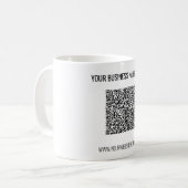 Create Your Own QR Code Coffee Mug Business Gifts コーヒーマグカップ (正面左)