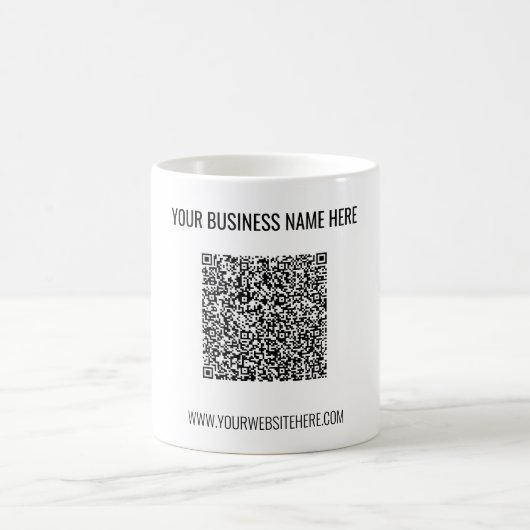 Create Your Own QR Code Coffee Mug Business Gifts コーヒーマグカップ (中央)