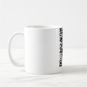 Create Your Own QR Code Funny Coffee Mug Gift コーヒーマグカップ (左)