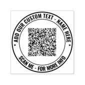Create Your Own QR Code Round Stamp Template セルフインキングスタンプ (デザイン)