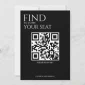 Create your own QR Code Seating Chart (正面)