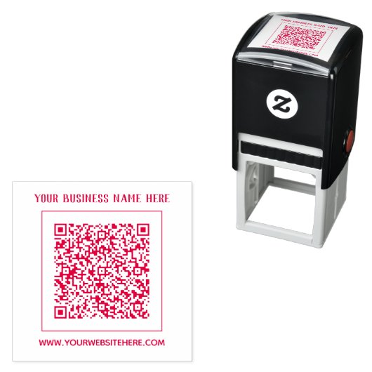 Create Your Own QR Code Stamp Template Custom Text セルフインキングスタンプ (インサイチュ)