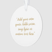 Create Your Own Quote オーナメント (正面)