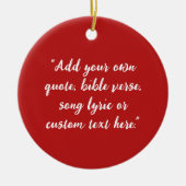 Create Your Own Quote セラミックオーナメント (正面)