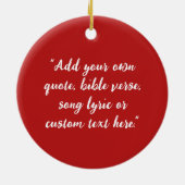 Create Your Own Quote セラミックオーナメント (裏面)