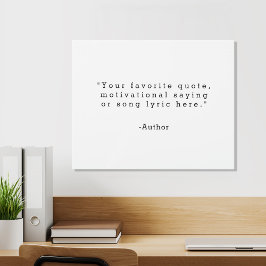 Create Your Own Quote メタルプリント