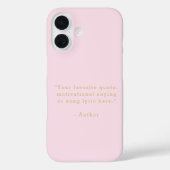 Create Your Own Quote Case-Mate iPhoneケース (裏面)