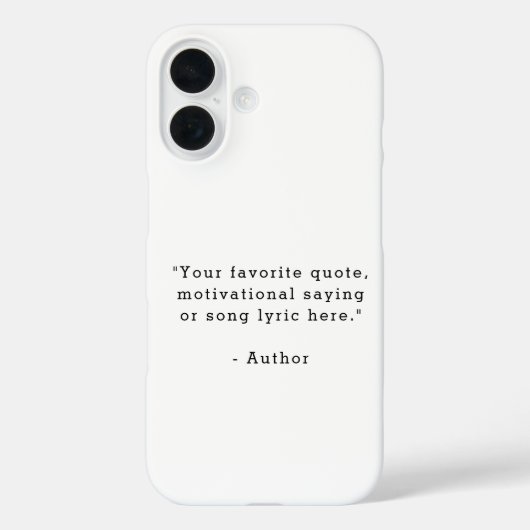 Create Your Own Quote Case-Mate iPhoneケース (裏面)