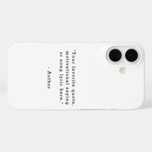 Create Your Own Quote Case-Mate iPhoneケース (裏面 (横))
