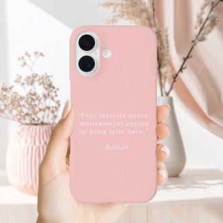 Create Your Own Quote iPhone 16ケース
