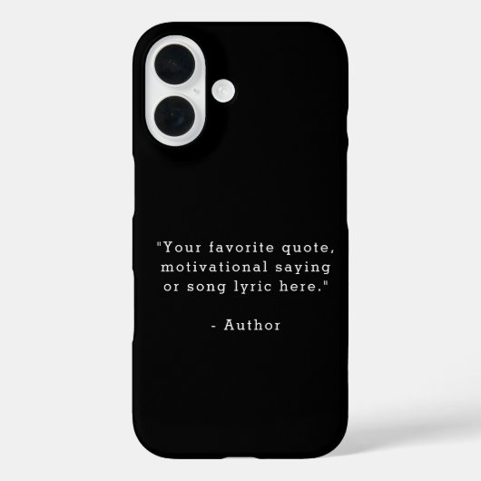 Create Your Own Quote Case-Mate iPhoneケース (裏面)