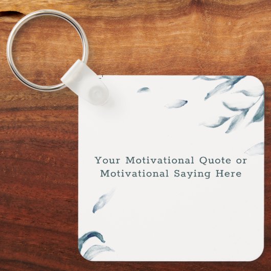 Create Your Own Quote Keychain  キーホルダー (正面)