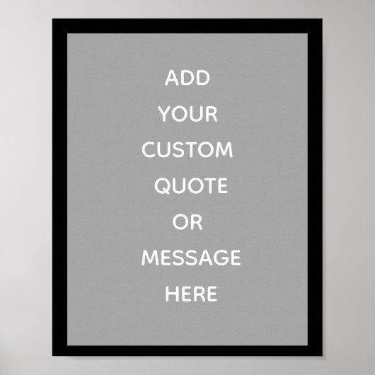 Create Your Own Quote Poster ポスター (正面)
