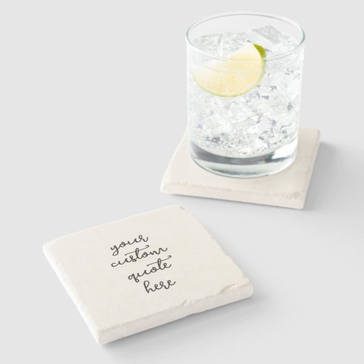 Create Your Own Quote Stone Coaster ストーンコースター (横)