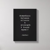 Create Your Own Quote Stretched Canvas Print キャンバスプリント (正面)