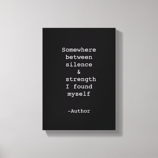 Create Your Own Quote Stretched Canvas Print キャンバスプリント (正面)