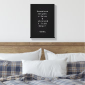 Create Your Own Quote Stretched Canvas Print キャンバスプリント (インサイチュ (寝室))