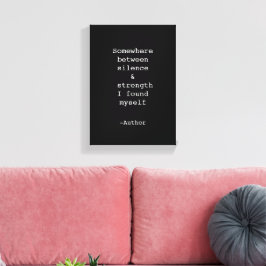 Create Your Own Quote Stretched Canvas Print キャンバスプリント