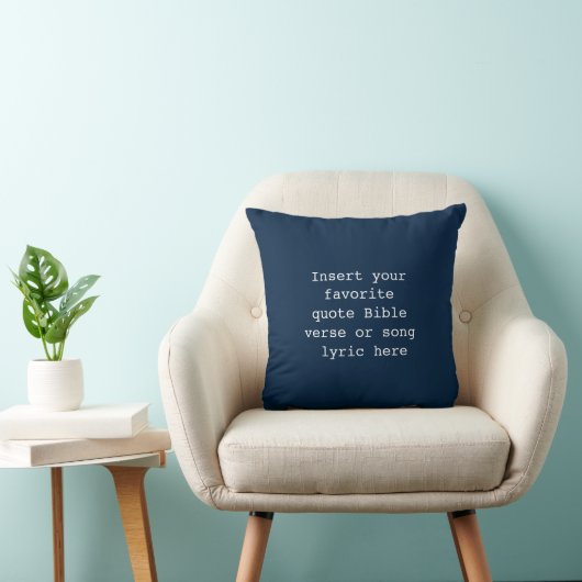Create Your Own Quote Throw Pillow クッション (椅子)
