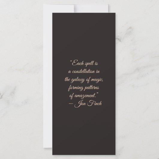Create Your Own Reading White Cat Bookmark Card (裏面)