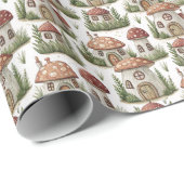 Create Your Own Red Toadstool Fairy Houses ラッピングペーパー (ロールコーナー)