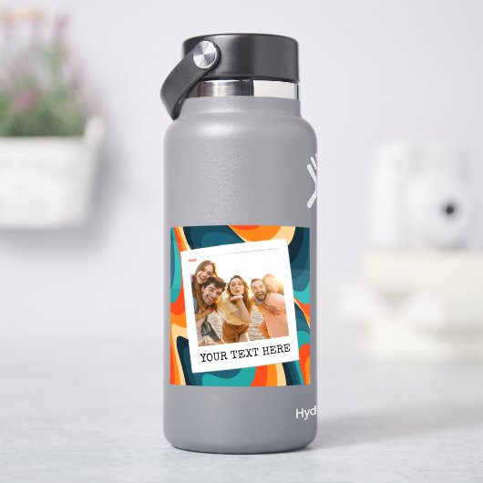 Create Your Own Retro Photo シール (HydroFlask)