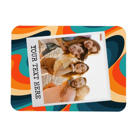 Create Your Own Retro Photo マグネット (横)