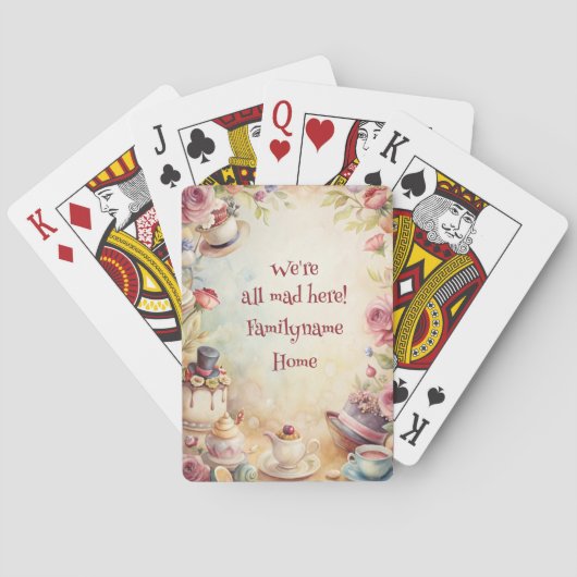 Create Your Own Romantic Whimsical Tea Party トランプ (裏面)