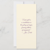 Create Your Own Rose Parfait Kitten Bookmark Card (裏面)