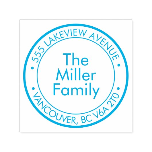 Create Your Own Rubber Family Address Stamp セルフインキングスタンプ (デザイン)