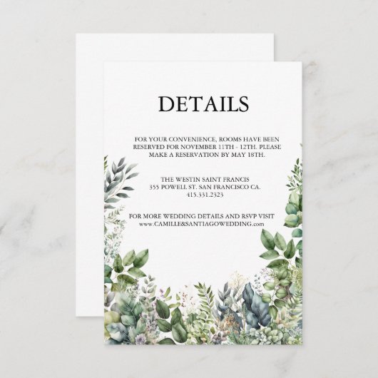 Create Your Own Rustic エンクロージャーカード (正面/裏面)