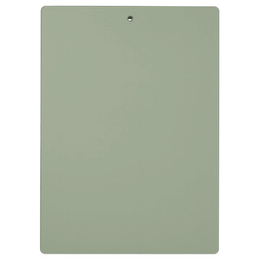 Create Your Own Sage Green White Striped Pattern クリップボード (裏面)