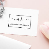 Create Your Own Script Initials & Custom Name ラバースタンプ