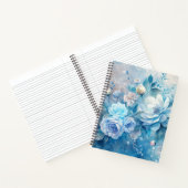 Create Your Own Shabby Chic Blue & Purple Roses ノートブック (内部)