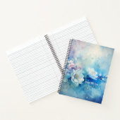 Create Your Own Shabby Chic Misty White Tea Roses ノートブック (内部)