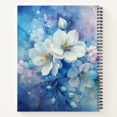 Create Your Own Shabby Chic Misty White Tea Roses ノートブック (裏面)