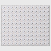 Create Your Own Silver & Cream Hygge Snow Fairy ラッピングペーパー (フラット)