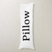 Create Your Own Simple Brushed Polyester 20" x 54" ボディピロー (正面縦)