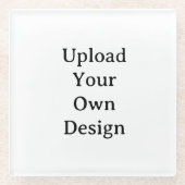 Create Your Own Simple Custom ガラスコースター (正面)