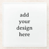 Create Your Own Simple Custom ガラスコースター (正面)
