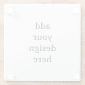 Create Your Own Simple Custom ガラスコースター (裏面)