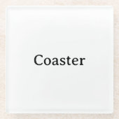 Create Your Own Simple Custom ガラスコースター (正面)