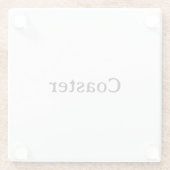 Create Your Own Simple Custom ガラスコースター (裏面)